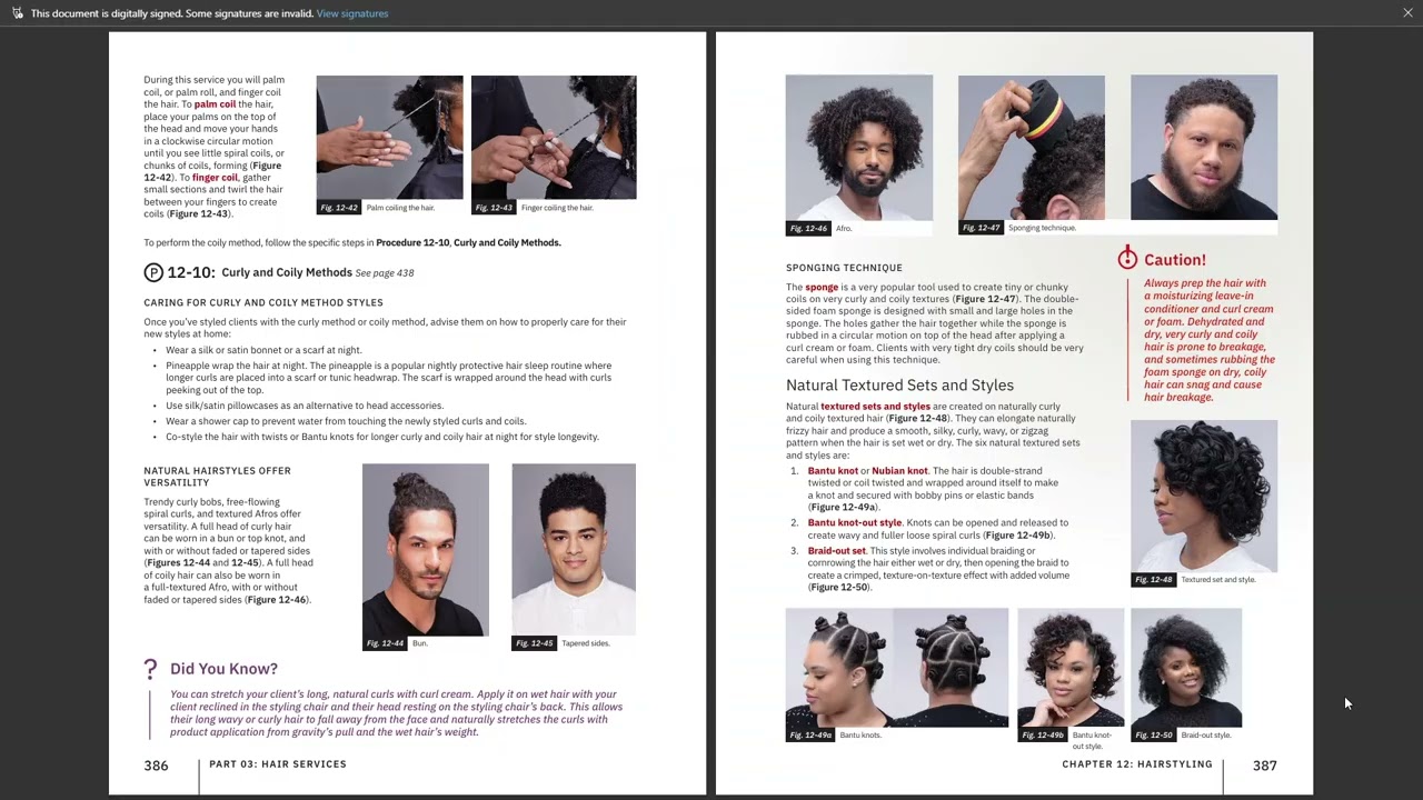 Milady Cosmetology Ch 12 Pages 385-391 Hairstyling