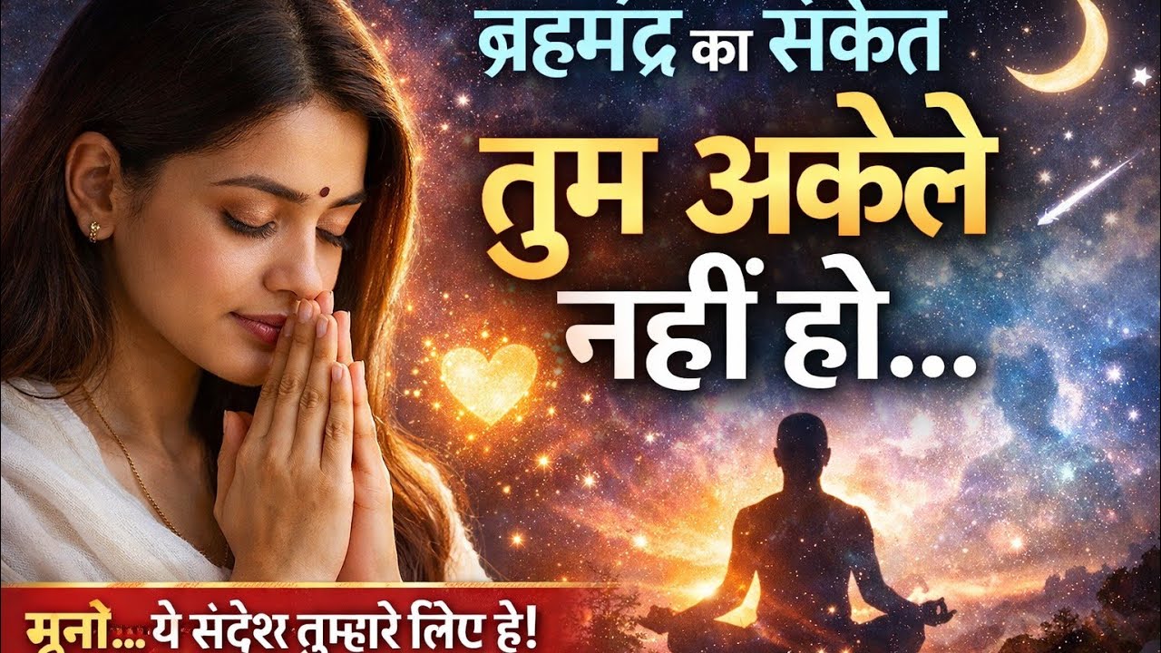 अगर तुम्हें लगता है तुम अकेले हो… ये संदेश तुम्हारे लिए है 💫 | ब्रह्मांड का संकेत