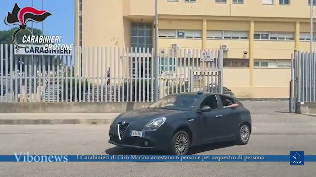 I Carabinieri di Cirò Marina arrestano 6 persone per sequestro di persona