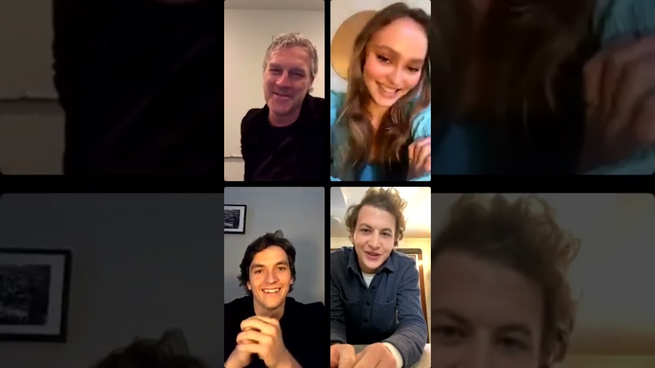 Voyagers (2021) - director and cast instagram live (Tye Sheridan, Lily-Rose Depp, Fionn Whitehead)