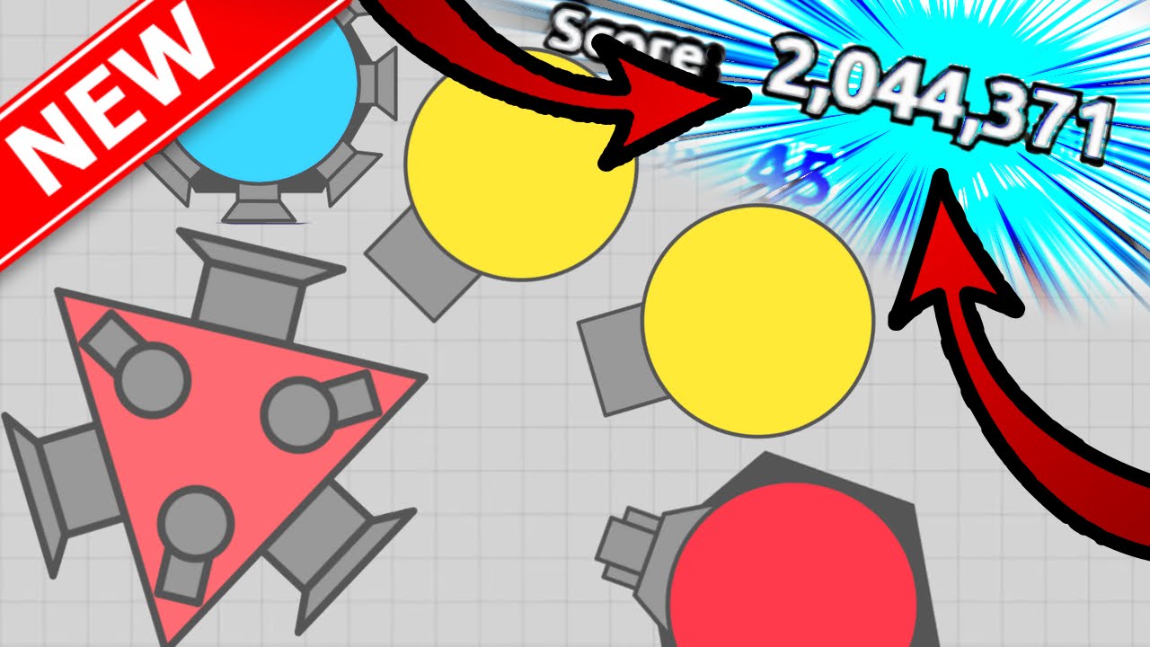 MASSIVE 2,000,000+ Score Playing As An Arena Closer!!- Diep.io Brand New Sandbox Update!