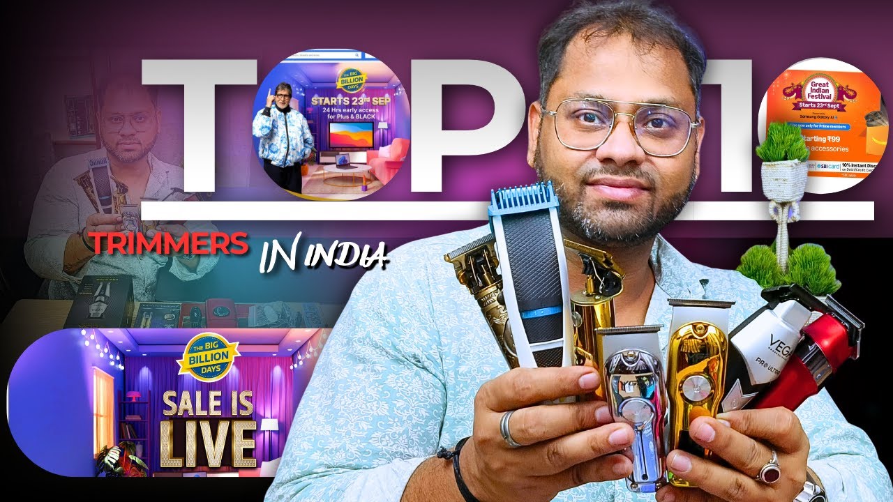 TOP 10 AND TOP 5 TRIMMERS IN INDIA | BEST TRIMMER IN BIG BILLION DAY SELL | BEST ZERO GAP TRIMMER |