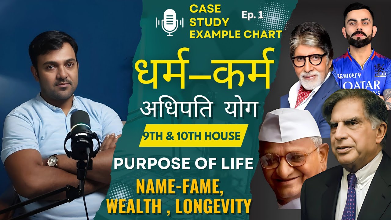 |Dharma-Karma Adhipati Yoga in Kundli| |धर्म-कर्म अधिपति योग| Examples of Famous Personalities