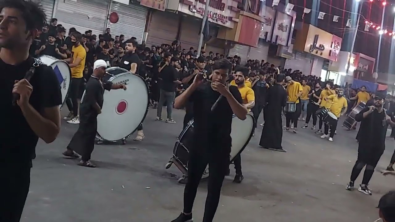 موكب احباب الزهراء شباب جيكور يوم سابع محرم في ابو الخصيب 1445 زنجيل