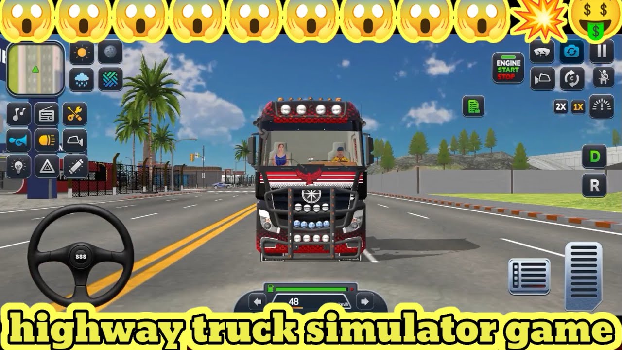 Truck 🚒 Simulator mission😱😱 unsuccessful🤑🤑 Android gameplay/highway truck driving game....