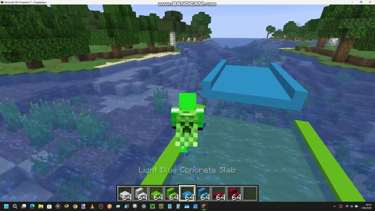 Minecraft 26.3 Snapshot 7 Concrete Stairs Slab