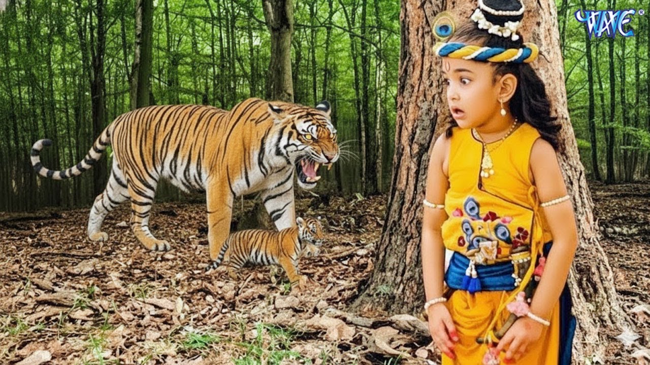 नन्हे कृष्ण पर आया बाघ का कहर 😱 | चौंकाने वाला जंगल सीन