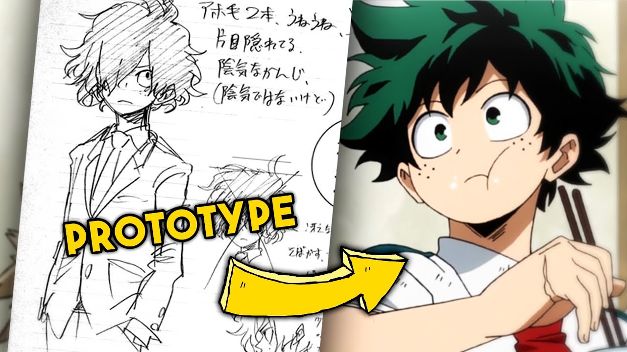 Les PROTOTYPES de ces HÉROS de MANGA ! 😲