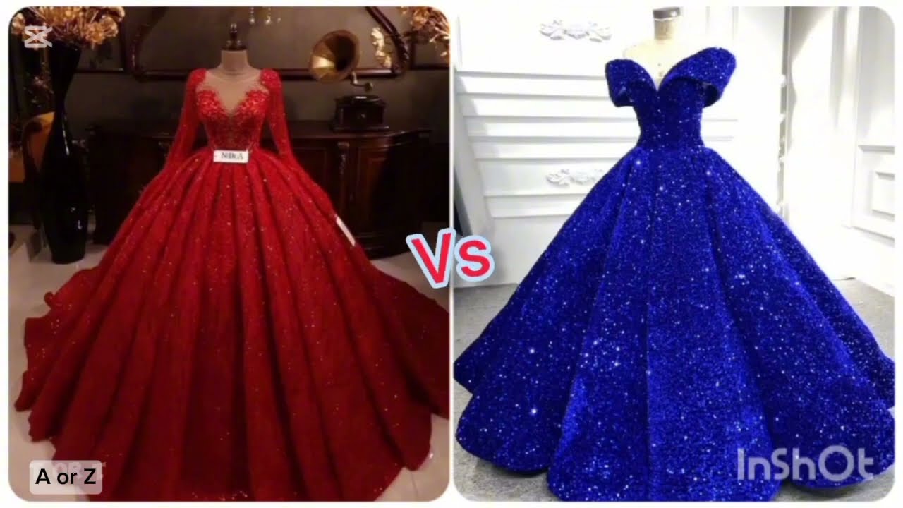 Red❤️ VS Blue 💙 Choose your favourite one😍 |Dress👗|Heels👠|Ring💍|Lipstick💄| #video #viral #vs #choose