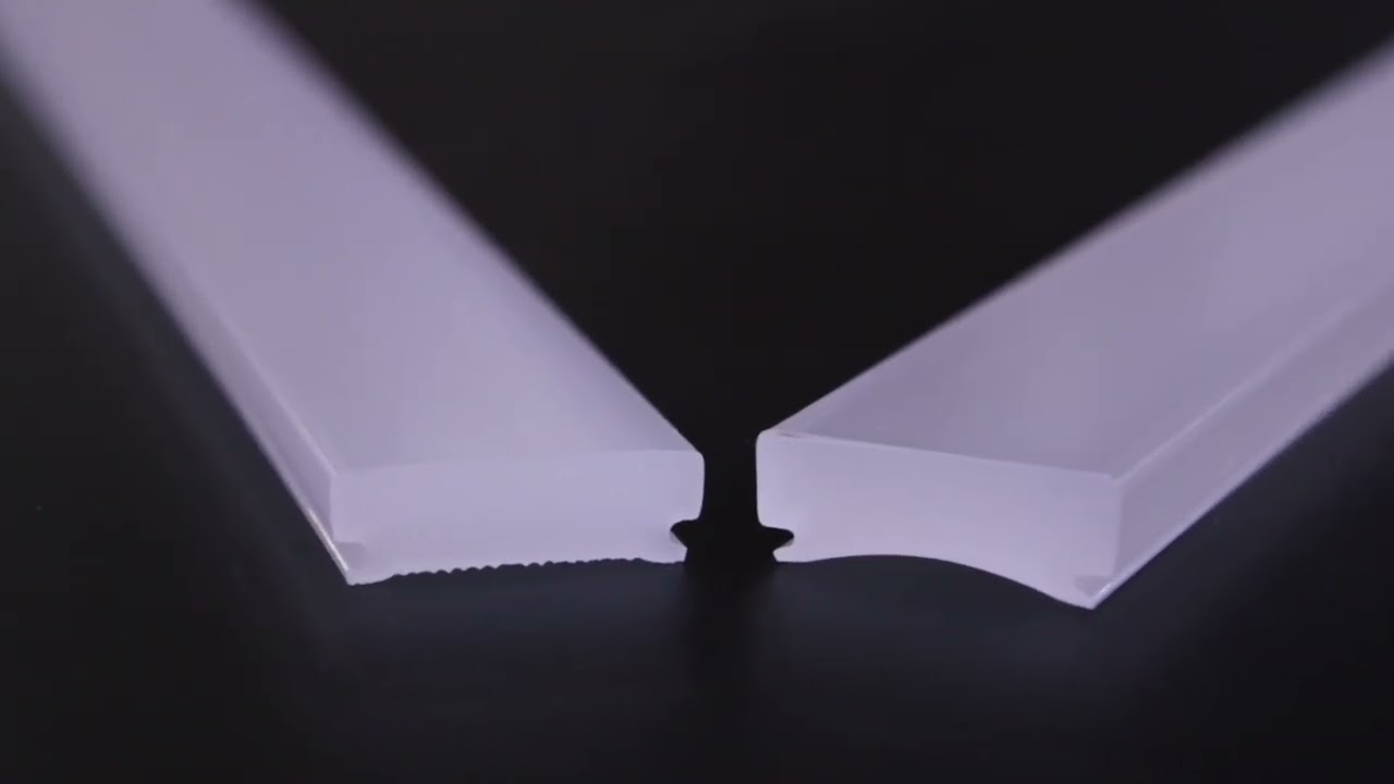 Plastic extrusion profiles led lighting diffuser rod