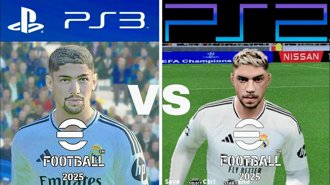 eFootball 2025 PS3 Vs PS2