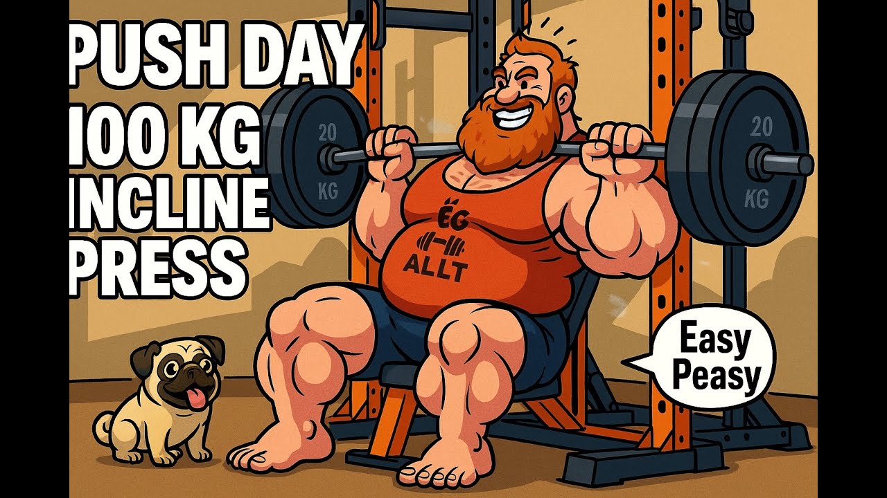 Push Day Strength — 100kg Incline Press, Laterals, Triceps & Face Pulls | Home Gym Training