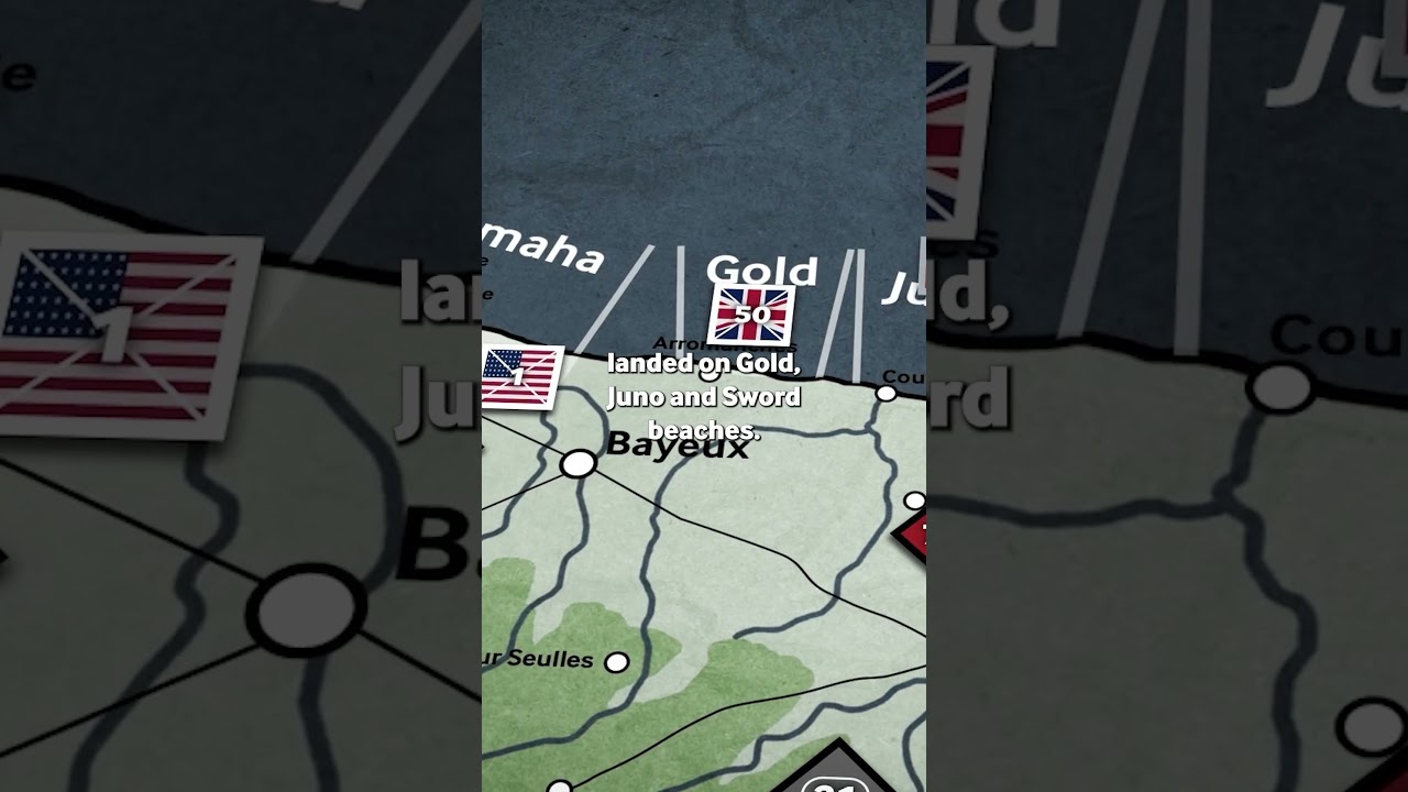 D-Day land operations in under a minute!