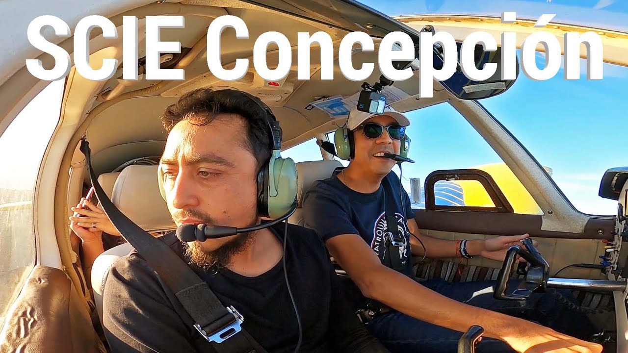Vuelo en inglés por Concepción SCIE / Piper PA28-235 CC-PGV