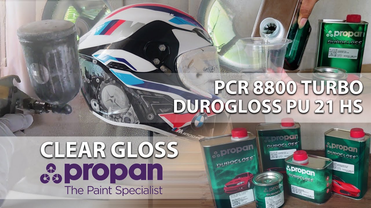 Clear Coat Helm AGV Pista GP-RR | Propan PCR 8800 Turbo x Durogloss PU 21 HS