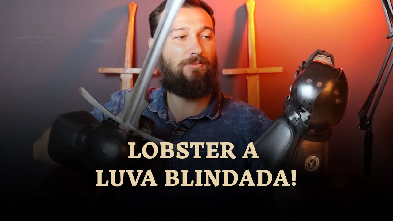 LUVAS LOBSTER PARA ESGRIMA MEDIEVAL - HEMA REVIEW - Espada Selvagem.