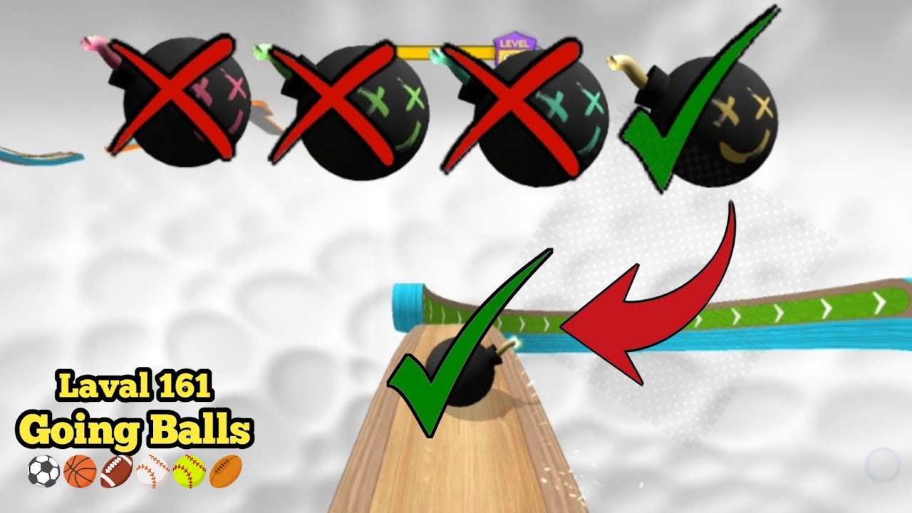 🏈Going Balls ; Super Speed Run Hard Walkthrough | Level 161 || los game || Arbaz Guru Gaming |