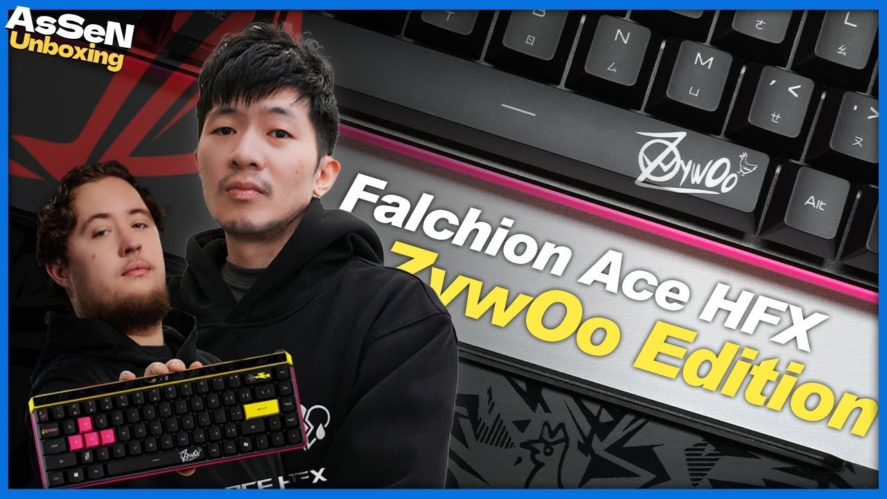 【AsSen 阿森】讓 CS 傳奇 ZywOo 點頭的鍵盤？不只是換配色，連鍵帽都升級！ | ROG Falchion Ace HFX ZywOo Edition | 開箱不陌森
