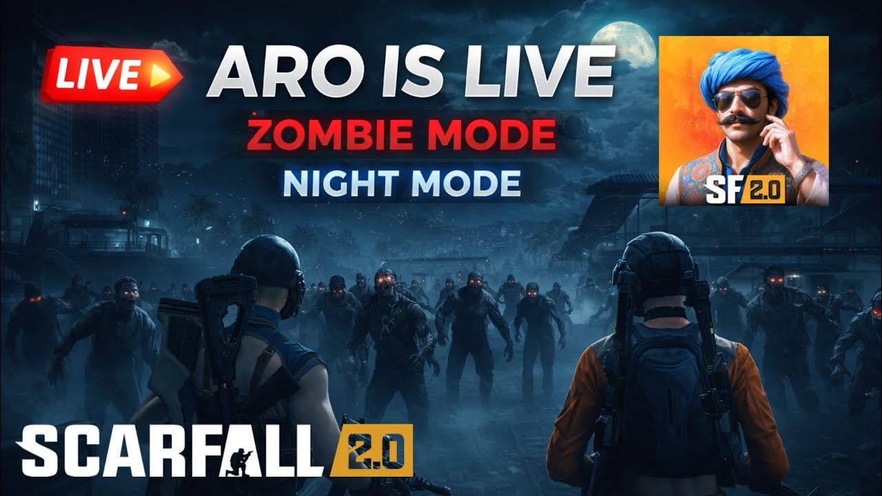 ScarFall 2.0 Night Mode and Zombies mode coming soon 🧟‍♂️🔥 scarpass season s4 giveaway 