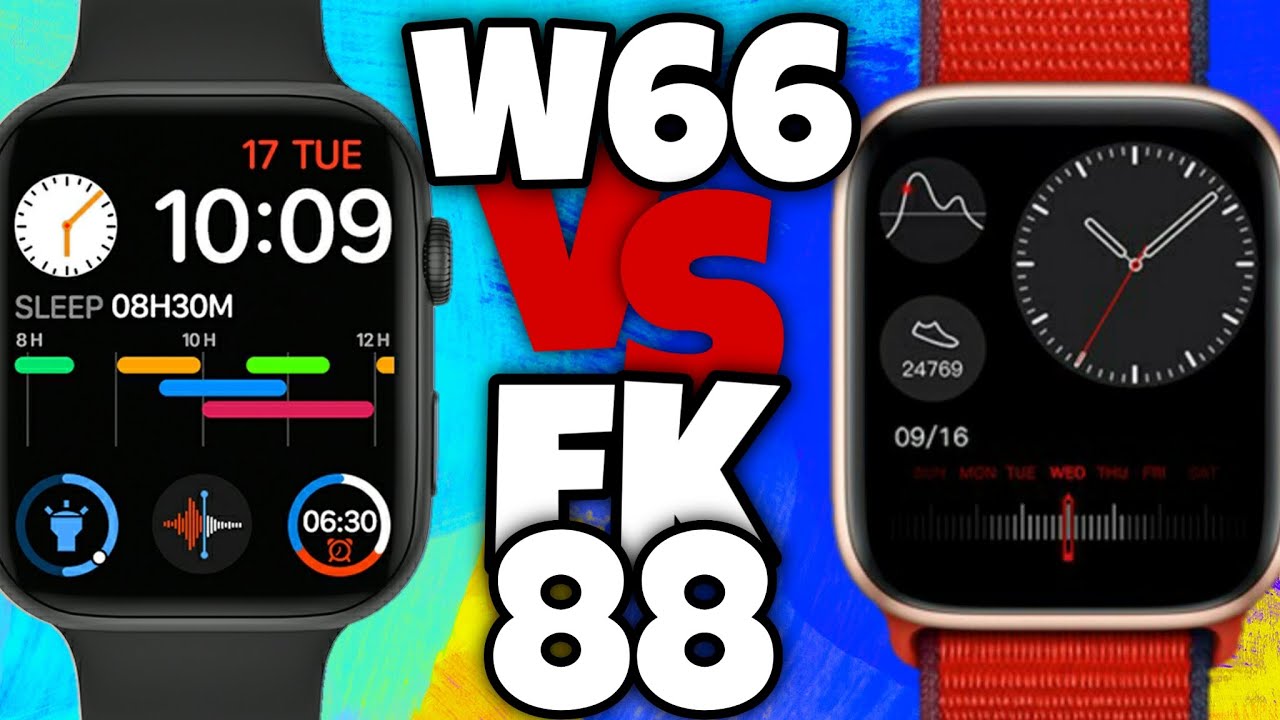 IWO W66|14| VS FK88 COMPARATIVO, Qual o Melhor? Quais as diferenças? Qual escolher? Smartwatch BR