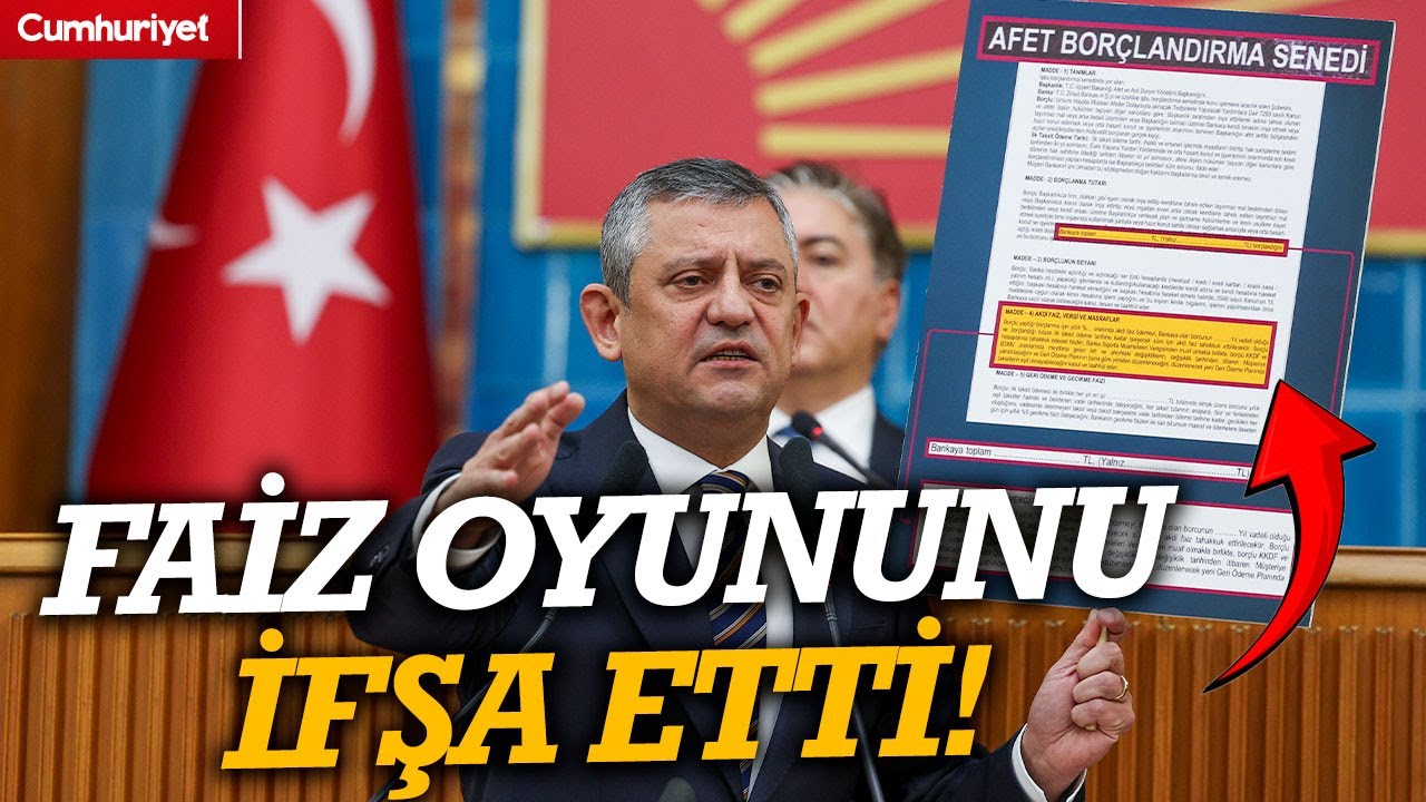 Özgür Özel deprem konutlarındaki faiz oyununu ifşa etti! 