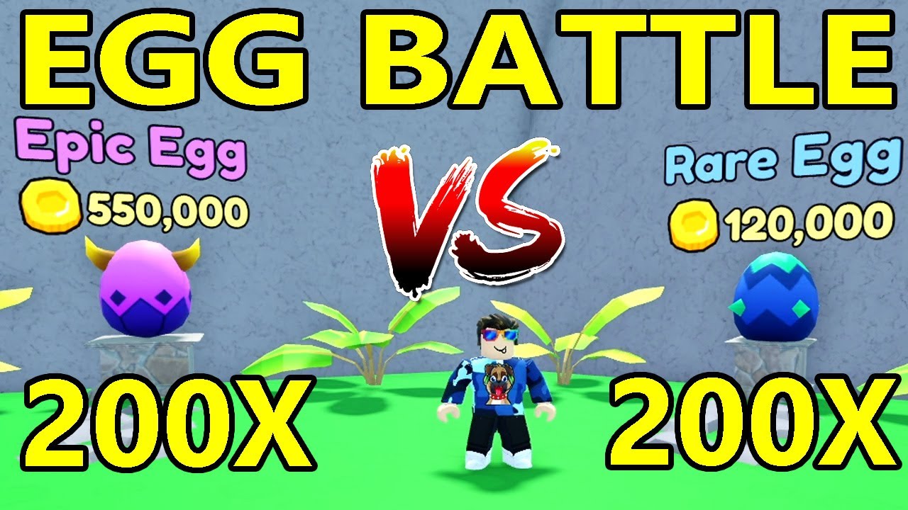 Battle Of 200 Rare And Epic Eggs In Roblox Collect All Pets!