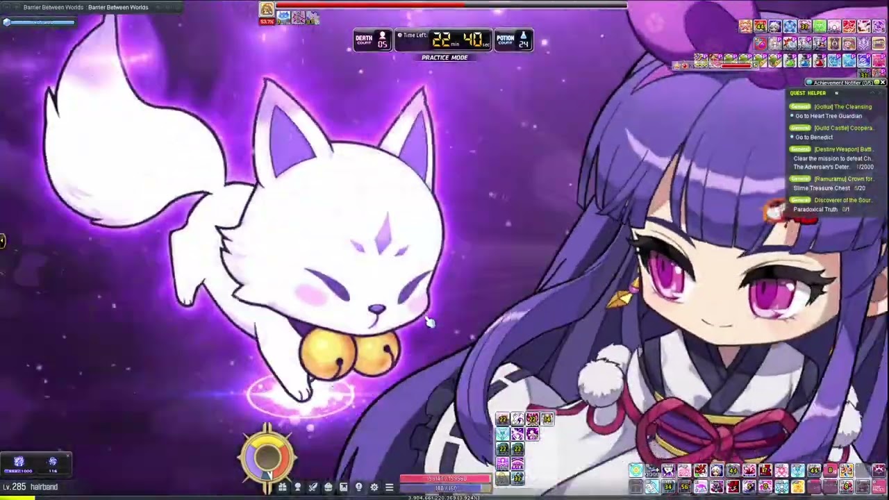maplestory challenger world normal seren solo - 148m kanna