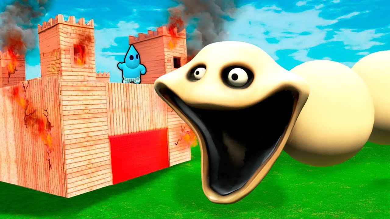 Může DĚSIVÝ HLADOVÝ ČERV Zničit MŮJ BUNKR? (Garrys mod)