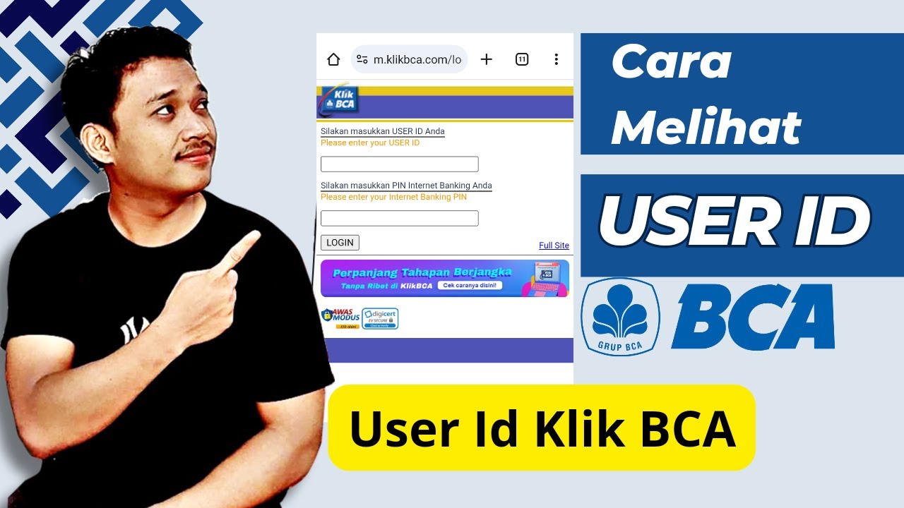 Cara Melihat User Id BCA || User id klik Bca