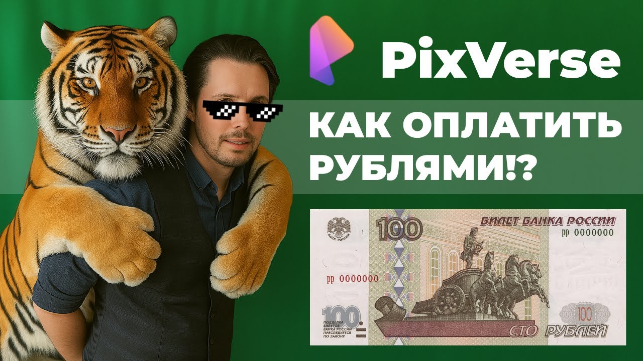 Как оплатить PixVerse AI из России и Беларуси в 2025г.