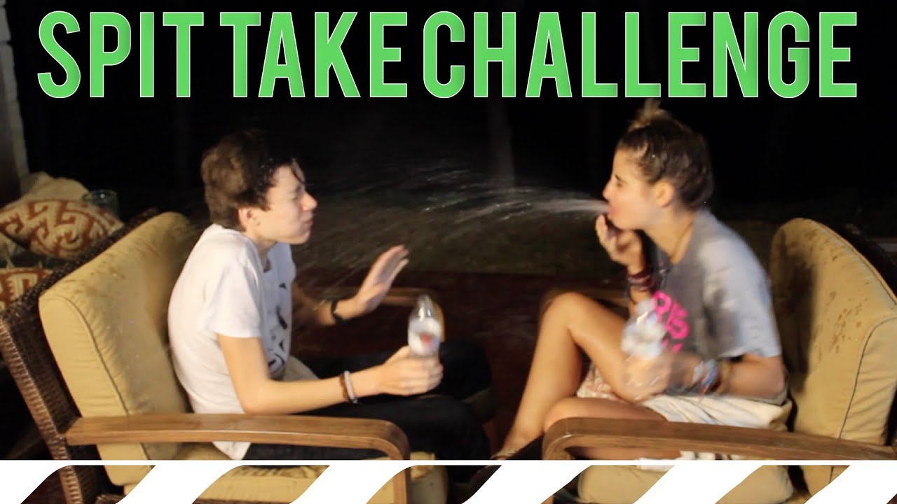 Spit Take Challenge Ft  Daniel Ferrell