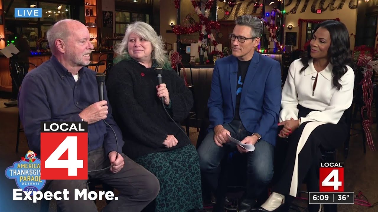 Talking about the Thanksgiving parade with Strategic Staffing Solution's Paul Huxley, Cindy Pasky