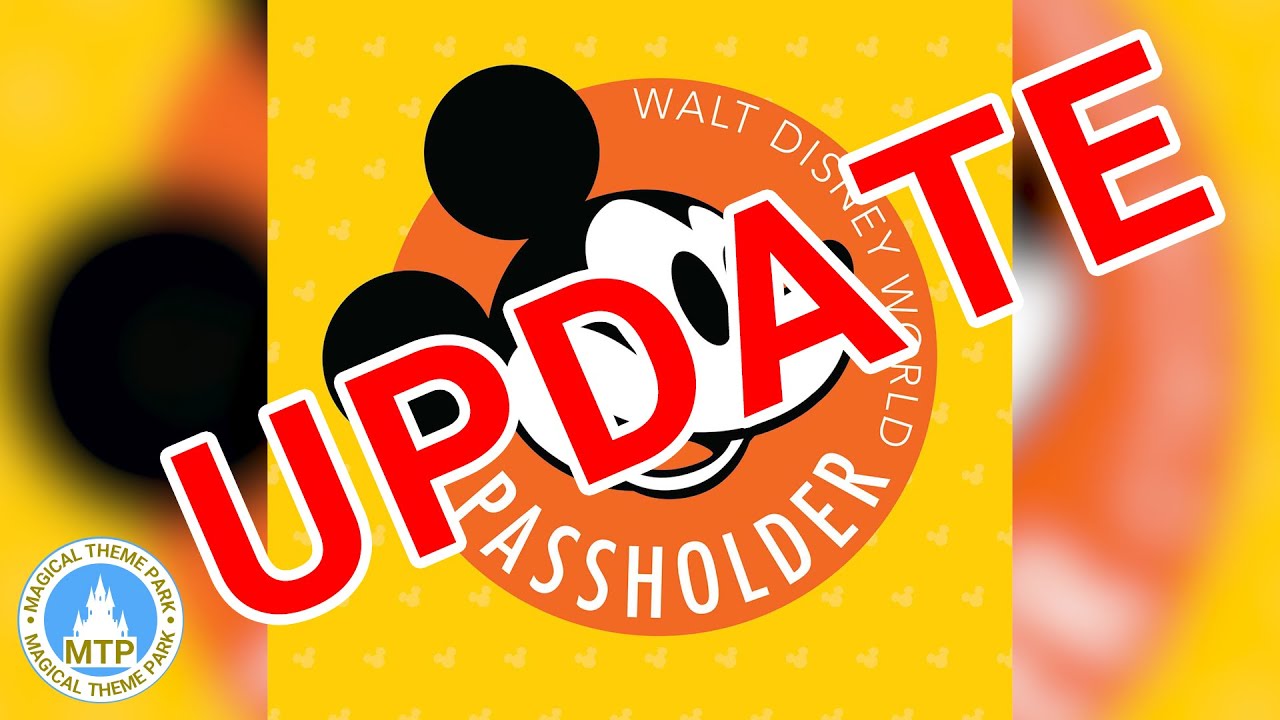 UPDATE Disney Annual Pass 2021