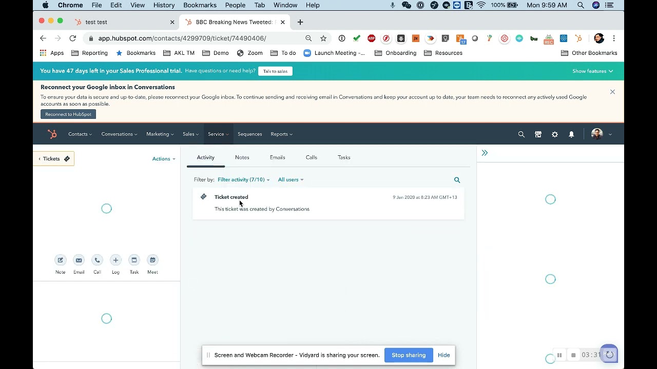 Markezing | HubSpot Service Hub - Tickets