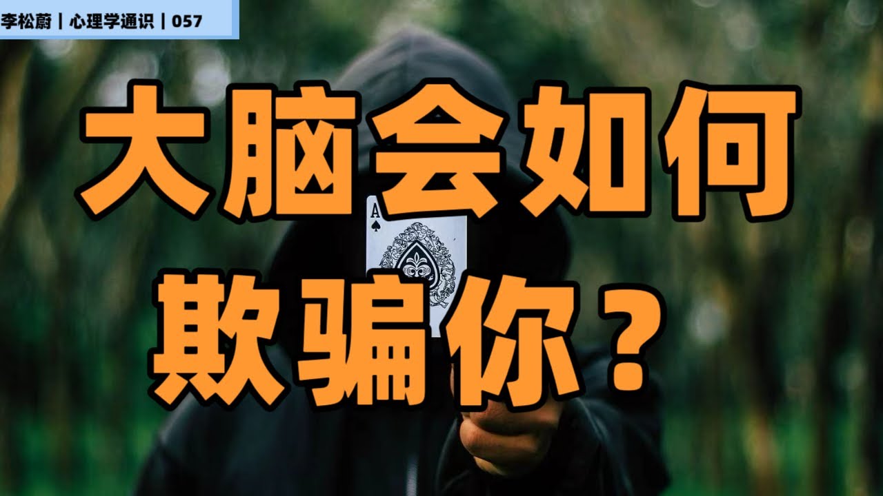错觉：大脑会如何欺骗你？｜心理学通识057｜李松蔚