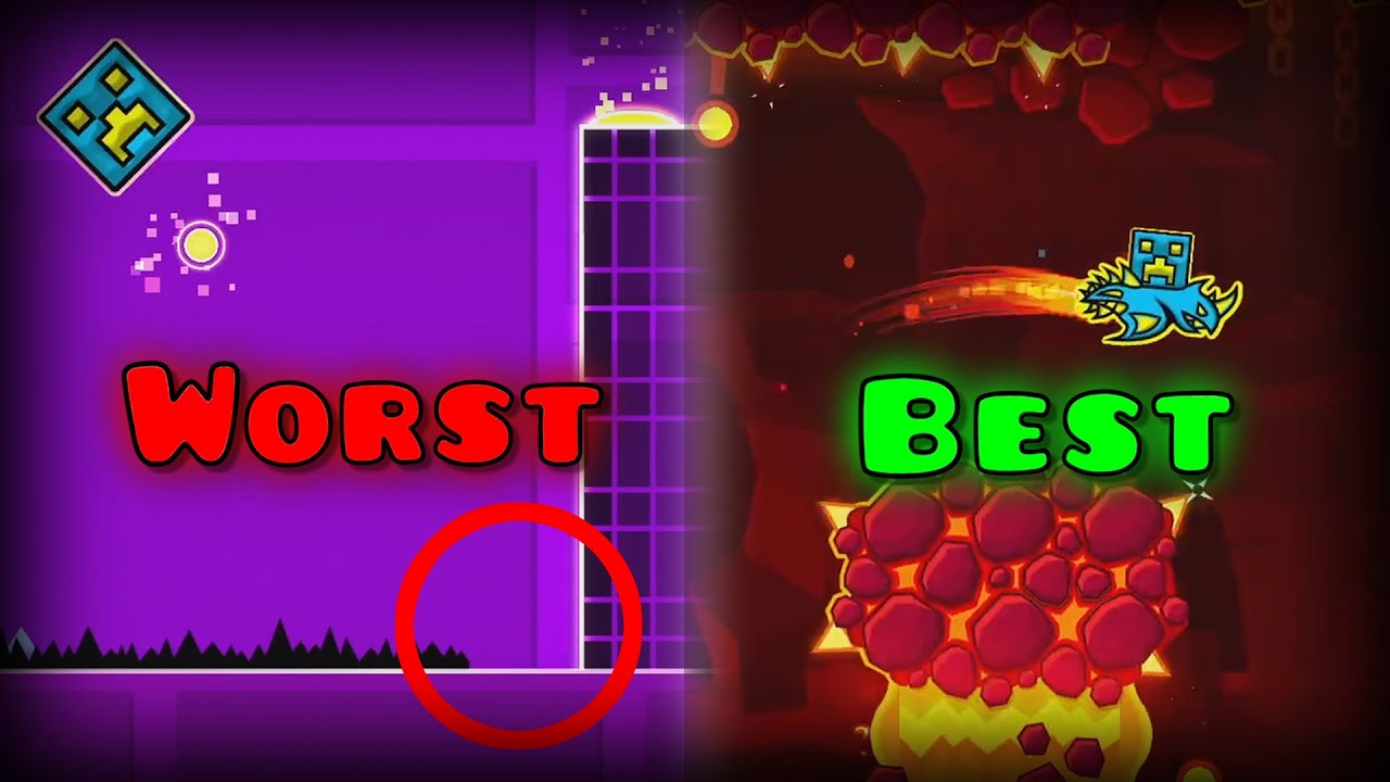 Geometry Dash Main Levels From Worst to Best
