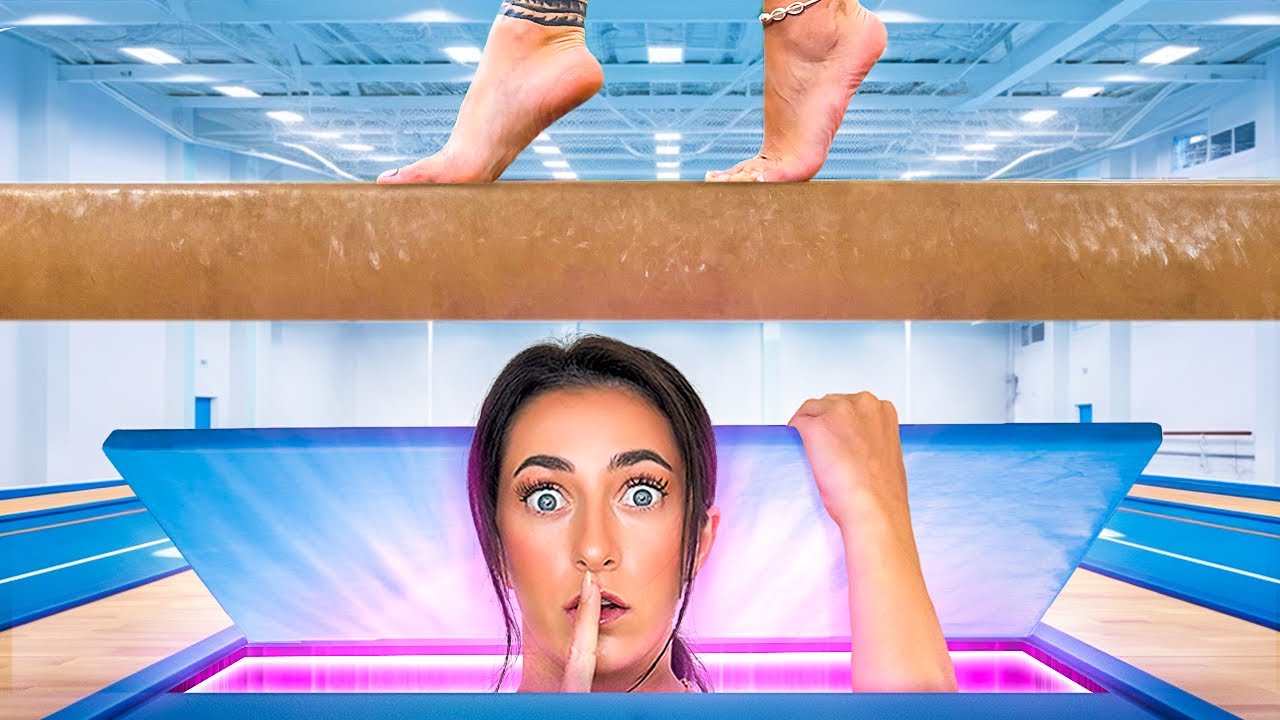 I Built a SECRET ROOM in a Gymnastics Gym!