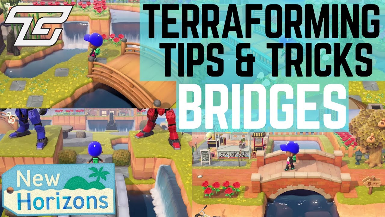 TERRAFORMING TIPS AND TRICKS (EP.02) BRIDGES! Animal Crossing: New Horizons