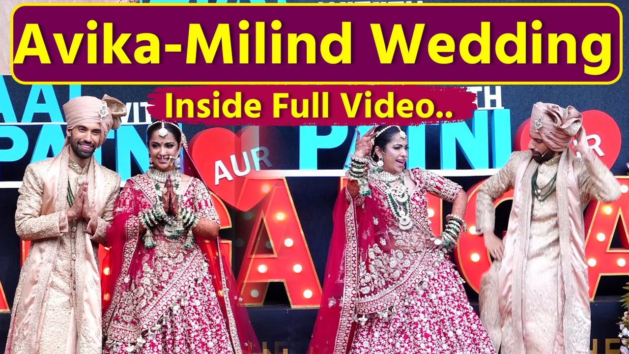 Avika Gor Milind Wedding Video:Balika Vadhu की 'आनंदी' बनी दुल्हन, Husband ने गोद में उठाकर दिए Pose