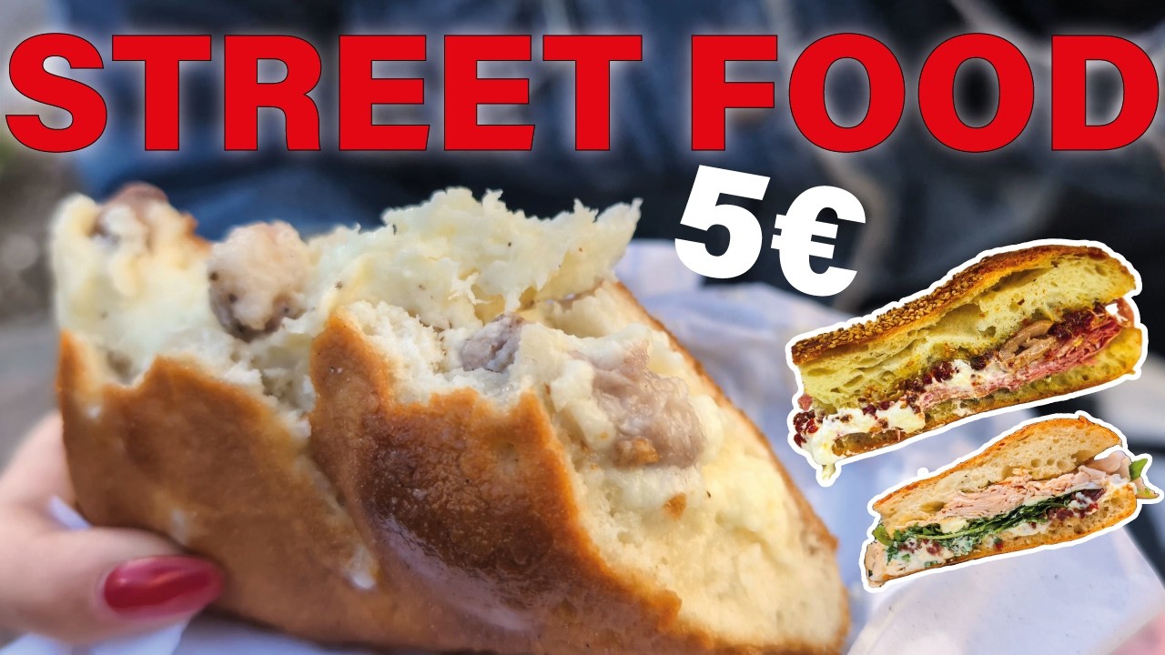 MANGIARE con 5 € in CENTRO | STREET FOOD natalizio