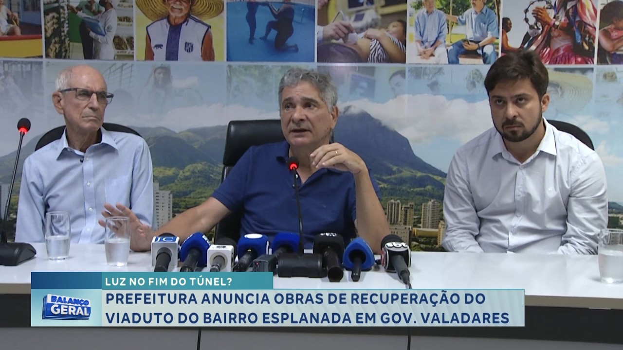 GV: Obras no viaduto do Esplanada.