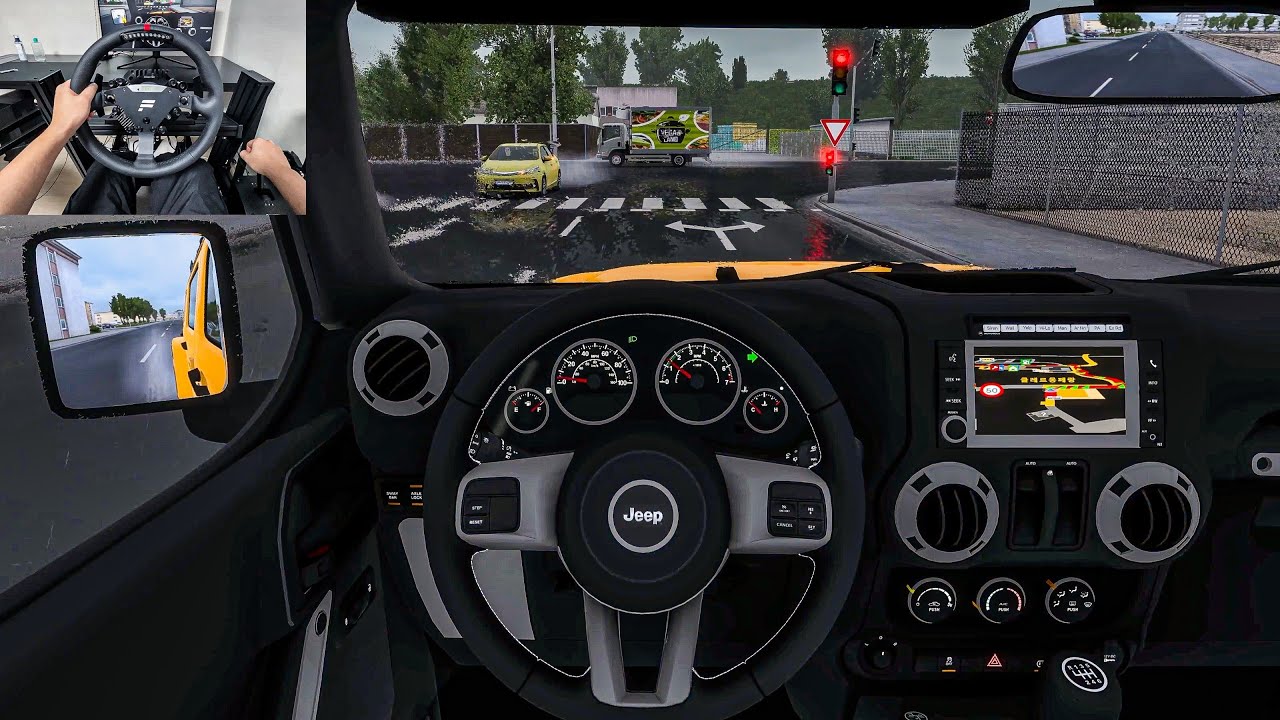 2022 Jeep Wrangler - Euro Truck Simulator 2 [Steering Wheel Gameplay]