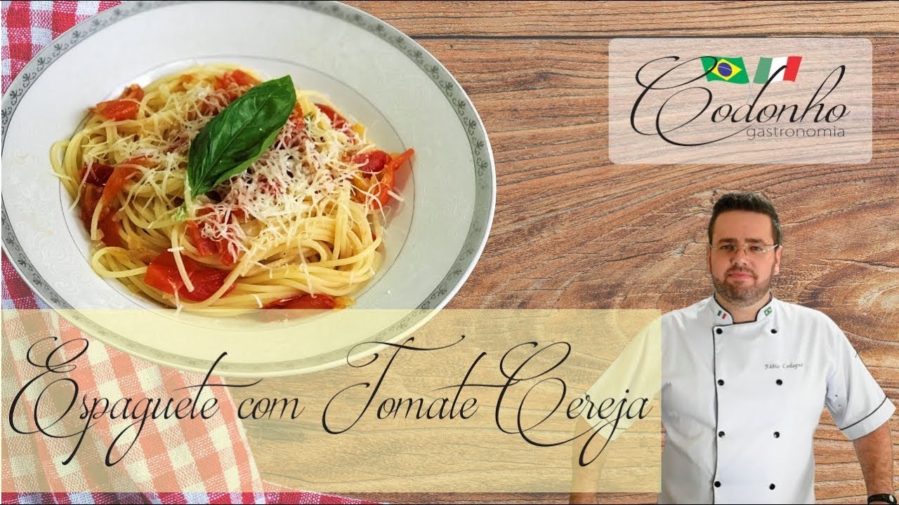 Espaguete com Tomate Cereja - Codonho Gastronomia