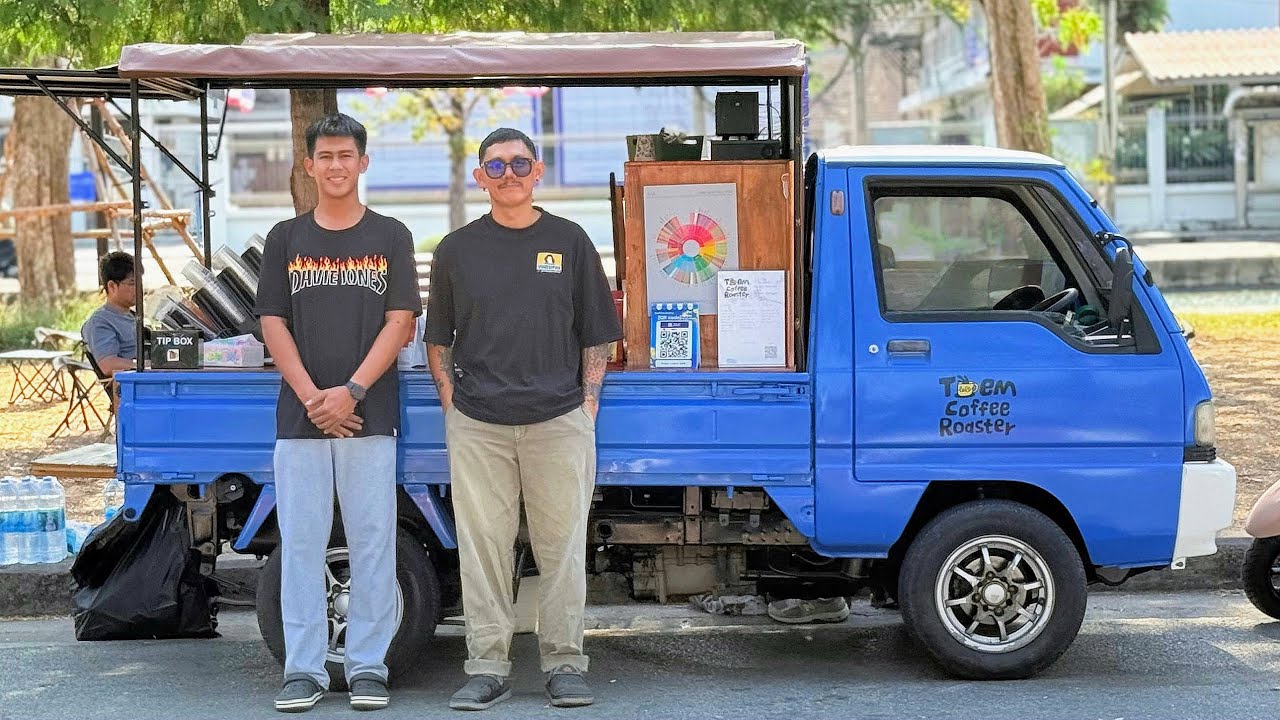 Cafe Vlog Mini Coffee Shop Truck Barista Street Bar Work Hard Kopi Mobile Life Relax Mood Van Drink