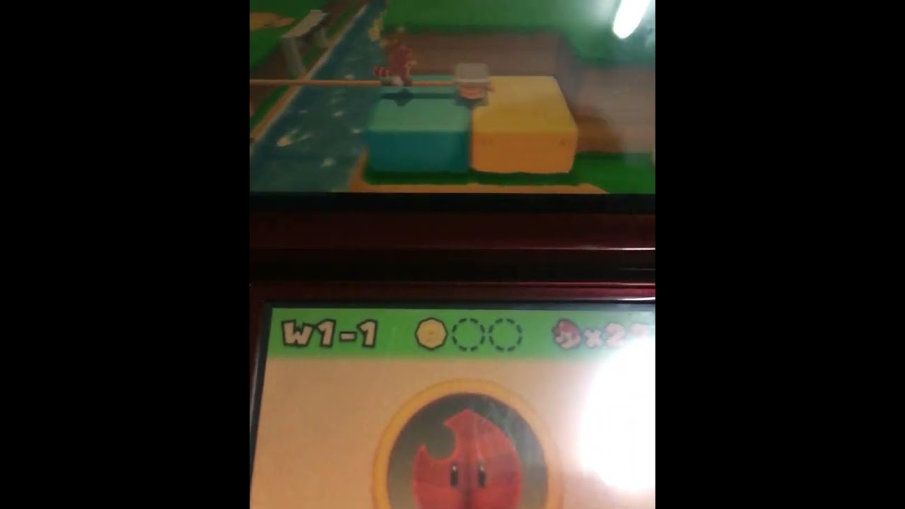 Super Mario 3D Land gameplay on my 3DS