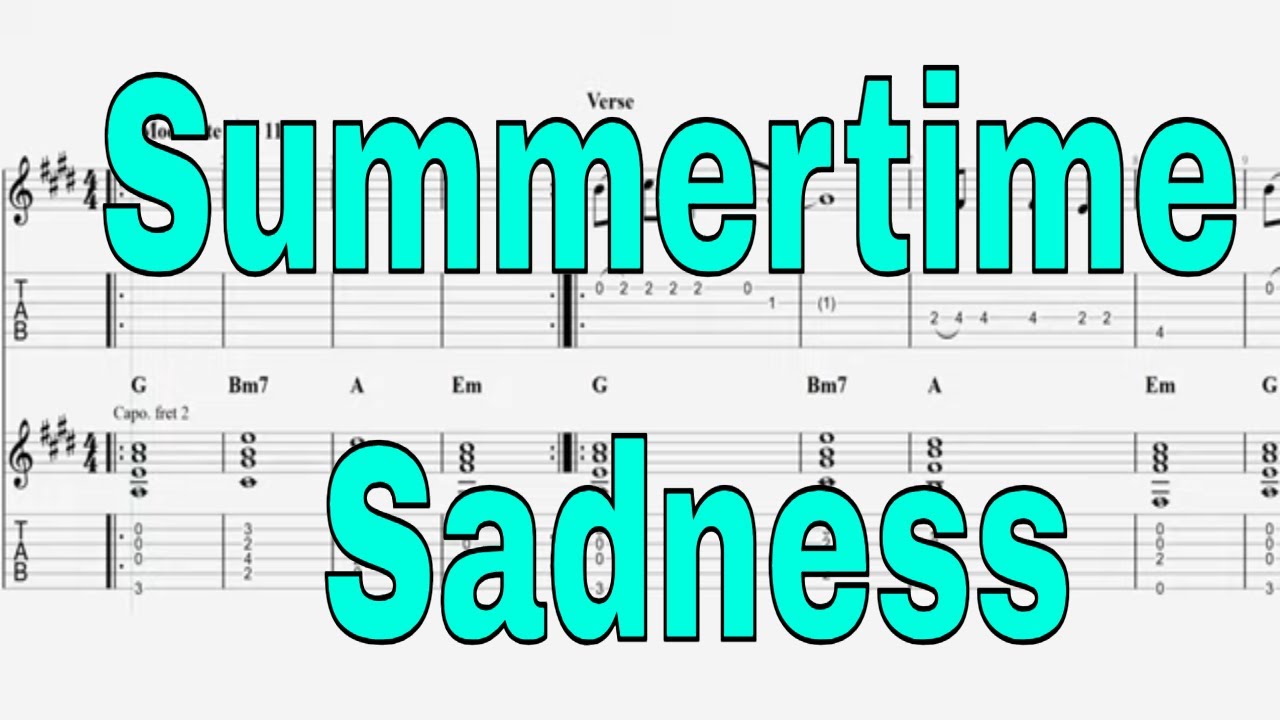 Lana Del Rey, Summertime Sadness  - INTERACTIVE GUITAR TABS