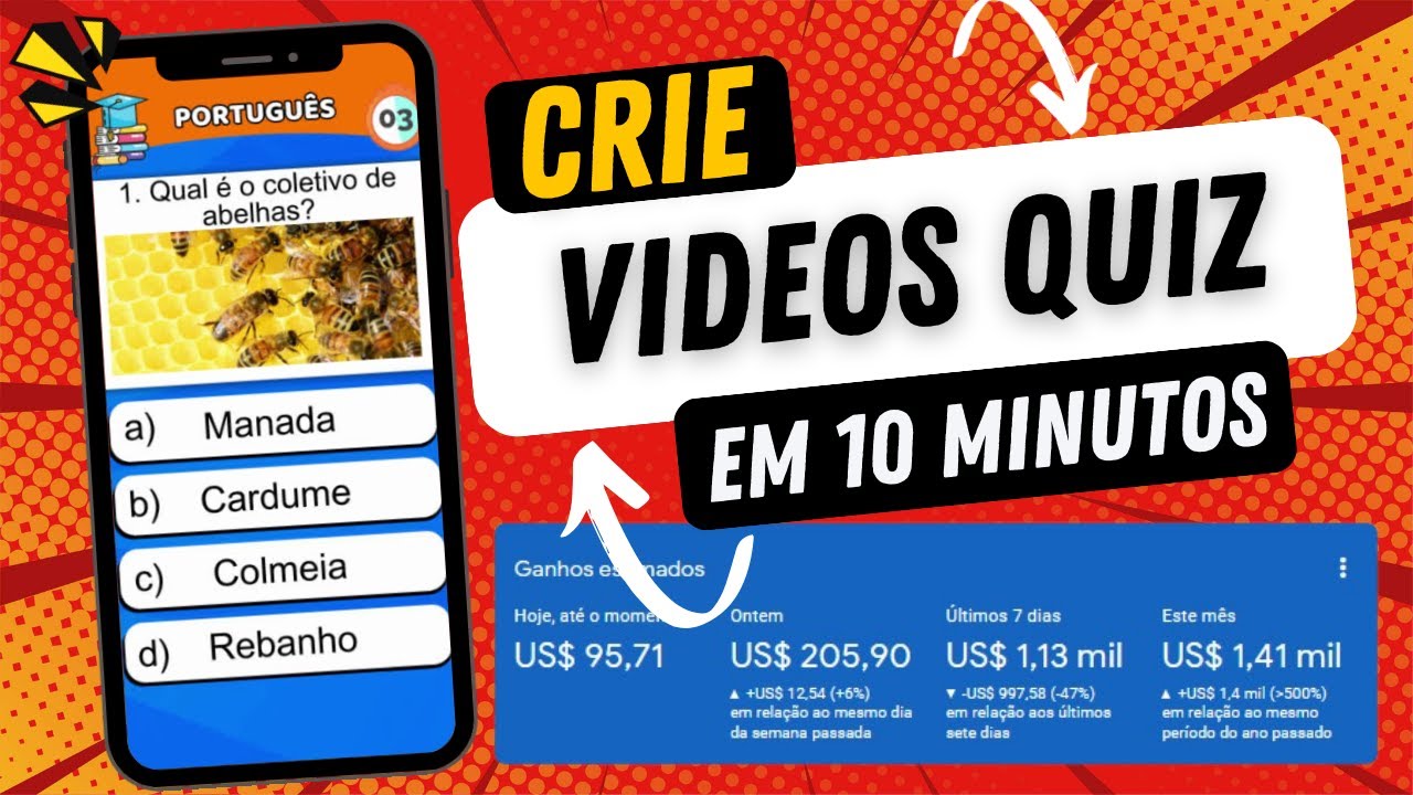 Como criar vídeos SHORTS de QUIZ rápido no Canva em minutos