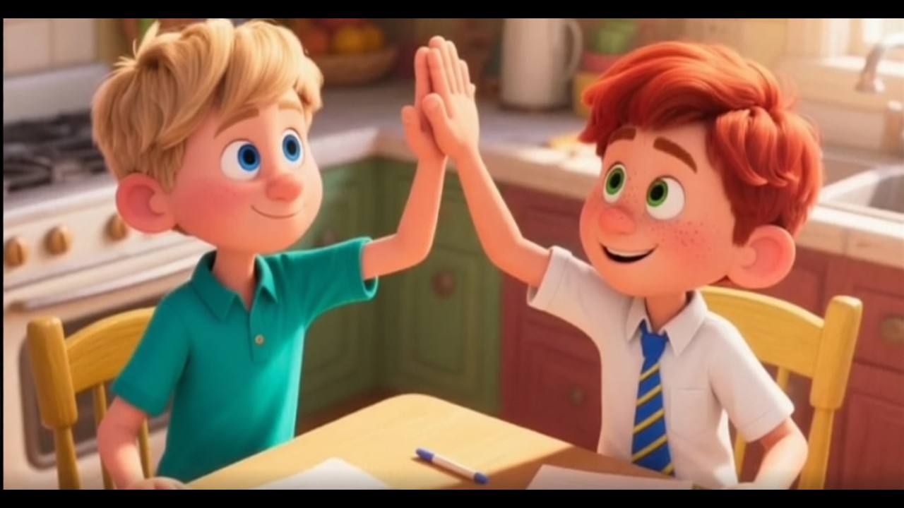 Helping a Classmate with Homework | Finn Helps Rowan