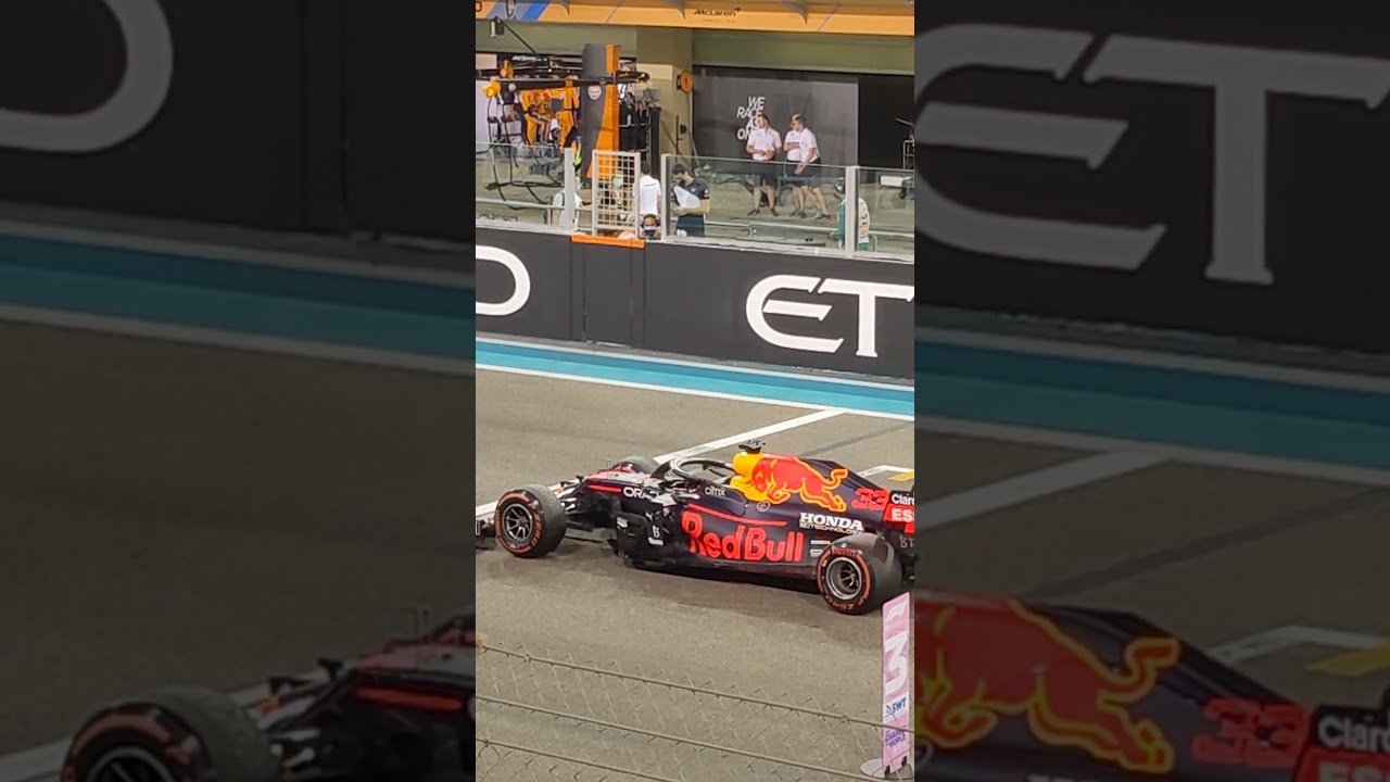 *Main Grandstand PoV* - Max Verstappen returning to the grid after winning Abu Dhabi F1 & Title 2021