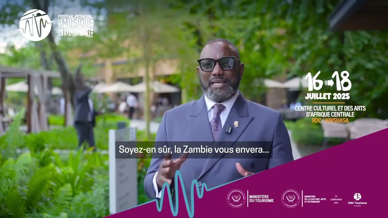 Hon. Rodney Sikumba, Minister of Tourism of Zambia - Music & Tourism Festival